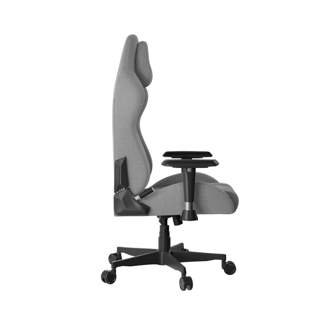 Scaun Gaming Hator Darkside 3M Fabric, pana in 120 kg, Gri