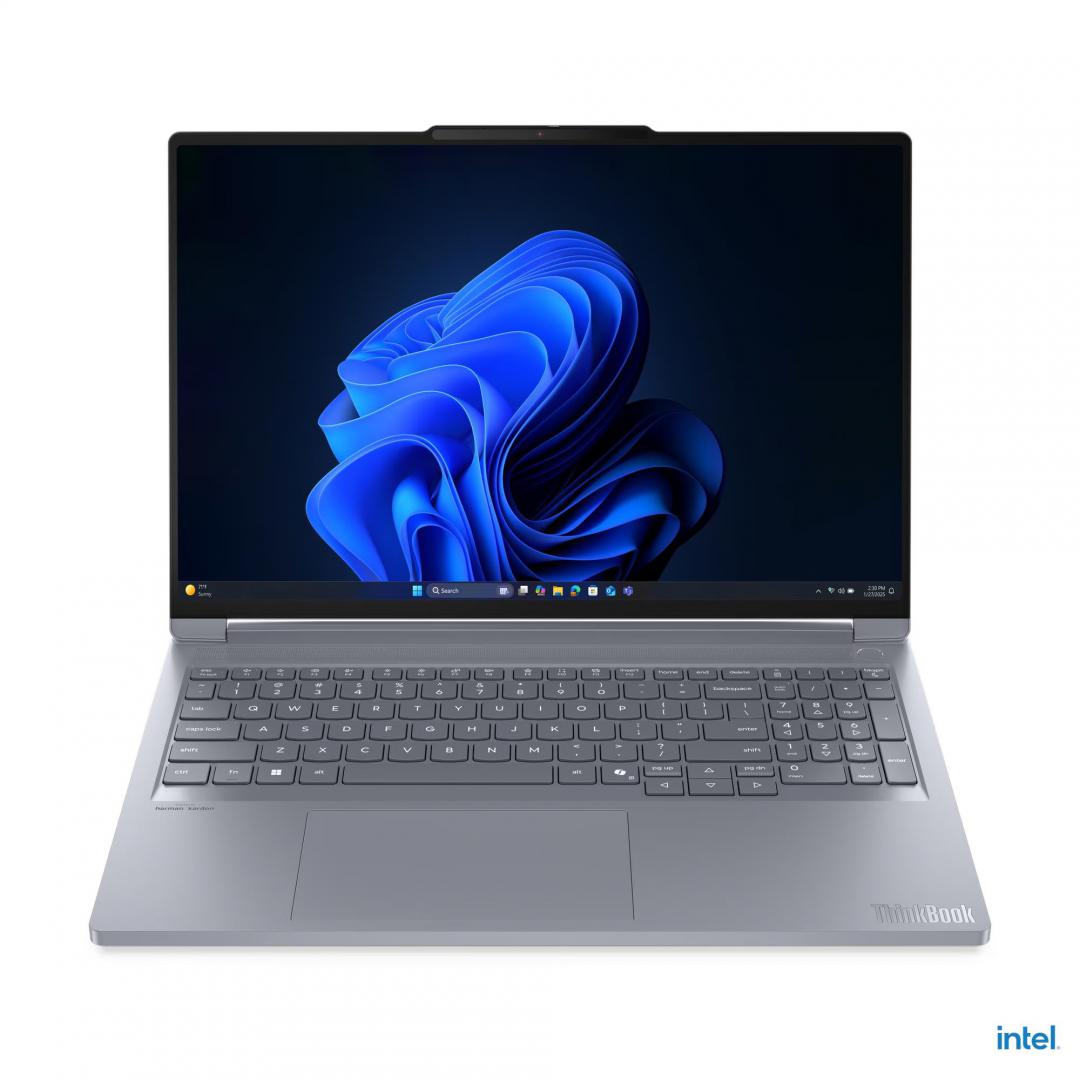 Laptop SMB Lenovo ThinkBook 16p G6 IAX, cu procesor Intel Core Ultra 7 255HX, 16'' IPS, 32 GB DDR5, 512 GB, NVIDIA GeForce RTX 5060, 8GB GDDR7, Fara OS, 3 ani Garantie