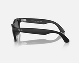 Ray-Ban Meta Wayfarer AI Glasses Matte Black/Polar Gradient Graphite (Large)