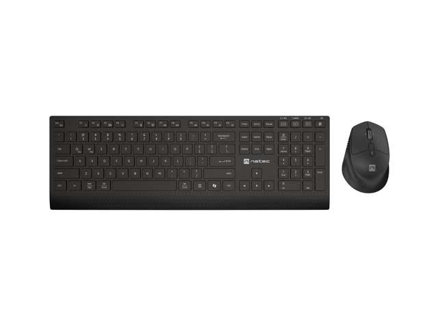Kit Wireless tastatura si mouse NATEC NZB-2315, Da, Negru