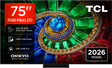 Televizor TCL RGB-MiniLed 75RM7L, 189 cm, Smart Google TV, 4K Ultra HD, 144Hz, Clasa E (Model 2026)