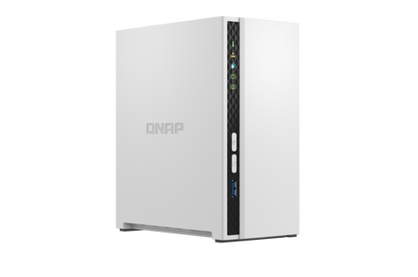 NAS QNAP 233 2-Bay, CPU ARM 2.0GHz Quad core, RAM 2GB, HDD 2.5"/3.5" SATA 6Gbps (neincluse), LAN: 1 GigaLan, USB3.2 Gen1: 1 USB2.0: 1, tower, adaptor alimentare, garantie 2 ani