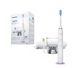 Periuta de dinti sonica electrica Philips Sonicare DiamondClean Smart 9400 HX9917/88, 62000 miscari/minut, 4 moduri de curatare, 3 nivele intensitate, senzor presiune, functia BrushSync, 2 baze cu rol de incarcare, 2 capete de periere, Alb