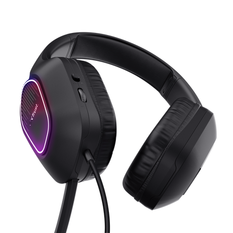 Casti cu fir Trust LED GXT 416 Zirox, cu microfon, interfata 3.5mm, USB- A, frecventa raspuns 20 Hz - 20.000 Hz, sensibilitate 90 dB, negru