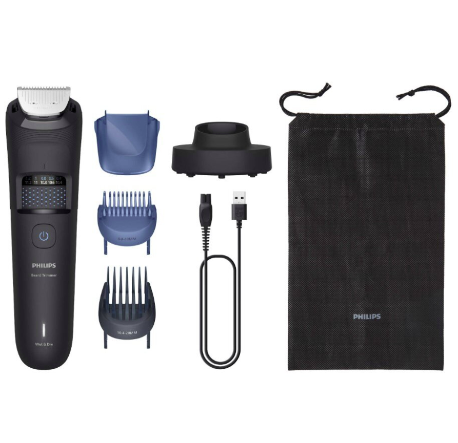 Aparat de tuns barba Philips Series 5000 BT5780/15, acumulator, negru, autonomie 100 min