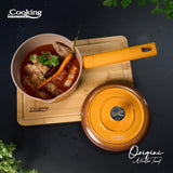 CASEROLA ALUMINIU TURNAT + CAPAC 18x8.5 CM, 1.8 L, NICOLAI TAND, ORIGINI, COOKING BY HEINNER
