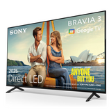 Televizor Sony BRAVIA 3 LED 50S39, 126 cm, Smart Google TV, 4K, Clasa E
