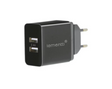 Lemontti Incarcator Retea 2.4A 2 porturi USB-A Negru