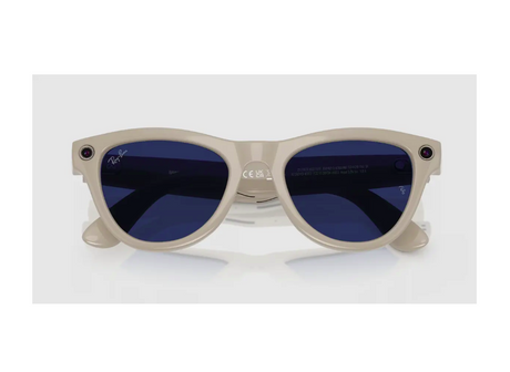 Ray-Ban Meta Skyler Gen 1 High Bridge FIT Shiny Chalky Gray Clear/Sapphire Transitions 52-20