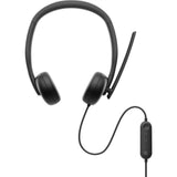 Casti Head-band DELL WH3024, Cu fir, Negru