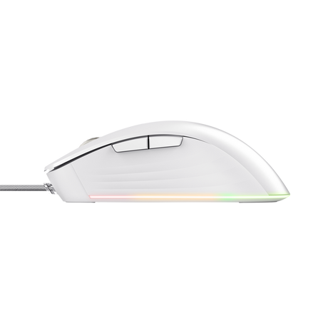 Mouse Trust GXT924W YBAR+ 25600 DPI, alb