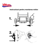 TROLER DE CUMPARATURI SMART,35L,ALBASTRU