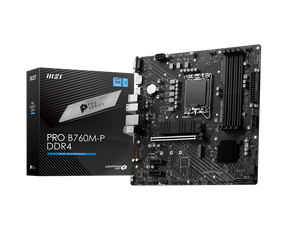 Placa de baza MSI PRO B760M-P DDR4, Socket 1700, DDR4, Micro-ATX