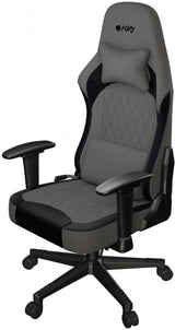 Scaun gaming FURY SHINAI S8, material fabric, reglabil pe inaltime, greutate maxima suportata 130 kg, inaltime scaun reglabil 30.5 - 37.5 cm, spatar ajustabil 135°, dimensiuni roti 60mm,  echipat cu piston cu gaz clasa 4, manere 1D, gri