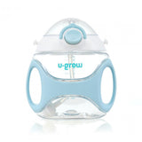 Sticla tritan cu pai si curea , 330 ml , blue, U-Grow