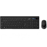 Kit wireless Genius, tastatura wireless 104 taste (multimedia) + mouse wireless 1200dpi, 3 butoane, BT 5.3 + 2.4G, interfata USB, negru
