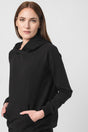 HANORAC COTON DANTELA FEMEI BLACK-M