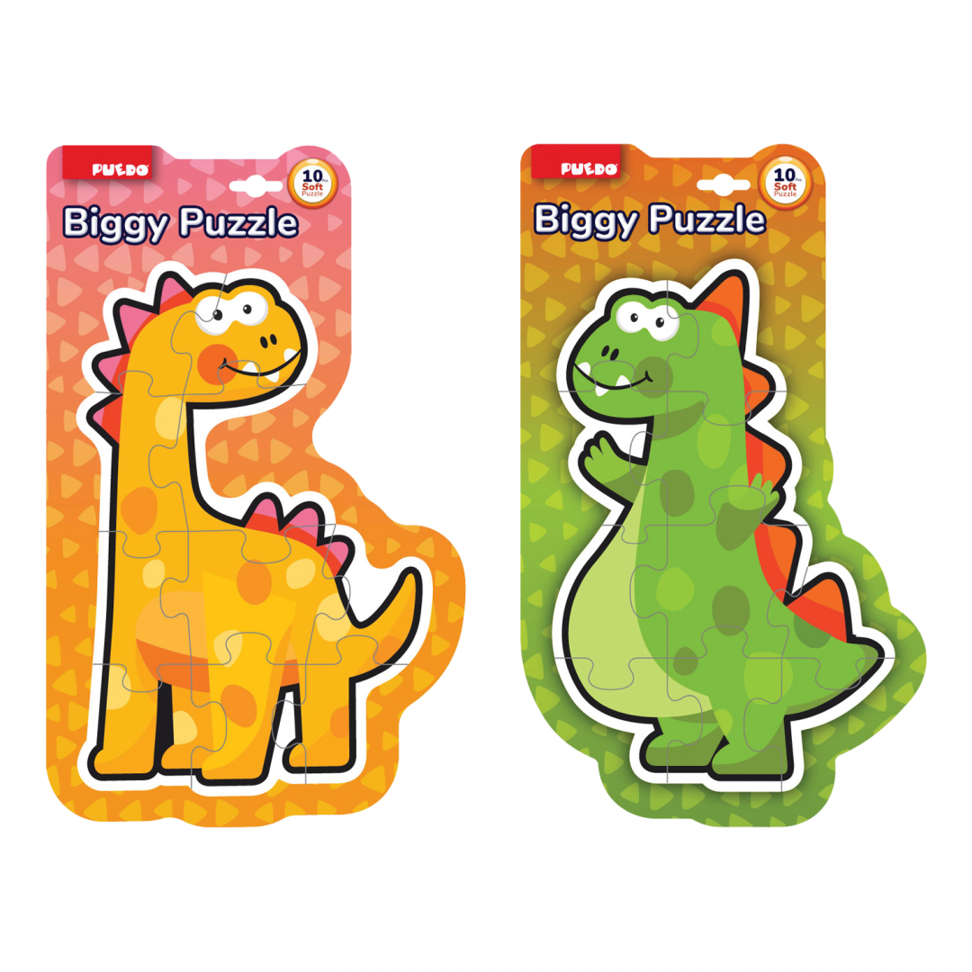 PUZZLE DIN SPUMA EVA, MAXI CU 10 PIESE, VERDE, PUEDO