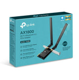 Adaptor wireless TP-Link, ARCHER TX20E, AX1800, 2 x antene externe Dual-Band 5Ghz, 2.4 Ghz, dimensiuni: 120.8 × 78.5 × 20.9 mm, Bluetooth 5.2.
