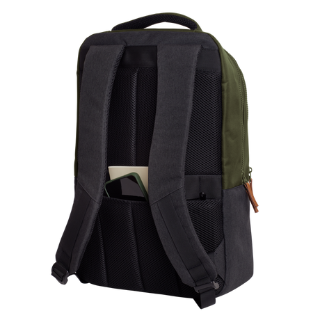Rucsac laptop Trust Lisboa pentru laptop-uri cu diagonala de 16", material POM, RPET Polyester, RPET twill polyester, volum 23 L, verde