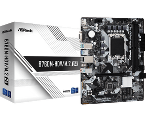 Placa de baza Asrock B760M-HDV/M.2 DDR4, 2x DDR4