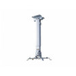 Suport de tavan telescopic Sopar Tapa White 23054, inaltime reglabila intre 43-65 cm, suporta pana la 12 kg, grad de inclinare de +/- 20° | +/- 10°, rotatie +/- 10°, din otel, alb
