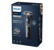 Aparat de barbierit PHILIPS Shaver Seria 5000 S5585/10, barbierit umed/uscat, tehnologie SkinIQ, fara fir, capete flexibile 360°, display LED, senzor Power Adapt, lame auto-ascutire, lama integrata, 60 min, Midnight Blue