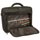 Geanta laptop Targus Classic+ Clamshell, pentru laptopuri de 15.6", dimensiuni: 42 x 8 x 38cm, dimensiuni compartiment laptop: 38.7 x 2.5 x 26.5 cm, greutate 0.68 kg, negru/rosu