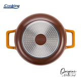 CRATITA ALUMINIU TURNAT + CAPAC 26x8 CM, 3.4L, NICOLAI TAND, ORIGINI, COOKING BY HEINNER