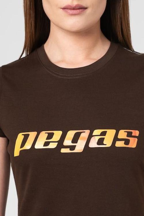 TRICOU  LOGO ORANGE FEMEI  COFFEE-M
