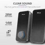 Boxe Stereo Trust Arys 2.0 Speaker Set, 28W, negru