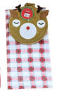 Set 2 piese bucatarie:suport vase,prosop Deer