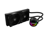 Cooler Procesor GENESIS HYDRIA 240 NEGRU, dimensiune radiator 276x120x27mm, 2 ventilatoare ARGB, Viteza ventilatoare: 500-1550 RPM, Airflow ventilatoare: 80 CFM, Suport AMD: AM4/AM5, suport INTEL: LGA 1151/1156/1150/1200/1700/1851