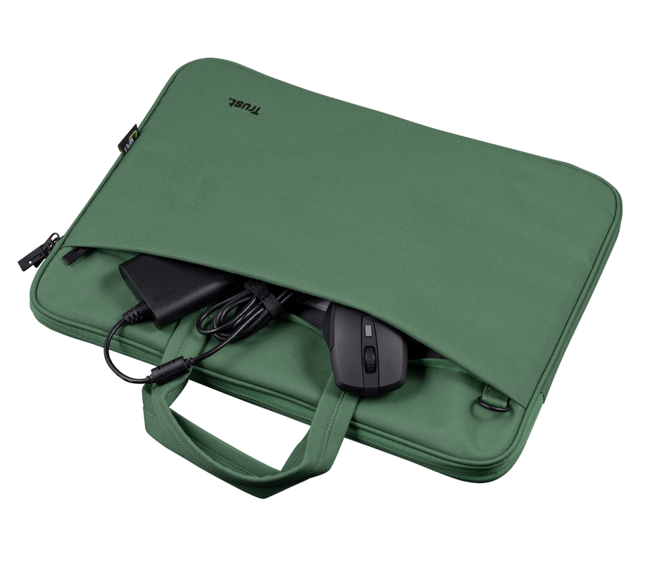 Geanta laptopuri Trust Bologna Eco 16", verde