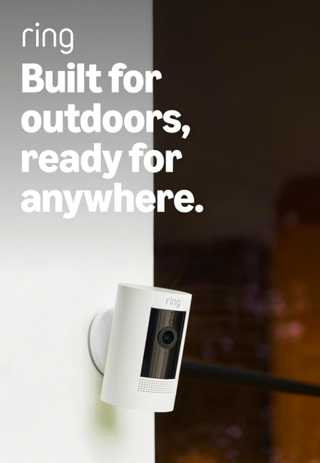 Ring Stick Up Cam, Indoor/Outdoor Wire Free 1080p Security