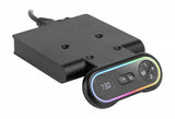 Birou gaming electric Serioux Elysium LED RGB 1400x600x730mm, reglare electrica pe inaltime inaltime ajustabila: 750 - 1210 mm