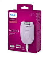 Epilator cu fir PHILIPS Seria 2000 BRE237/00, 1 viteza, 2 accesorii, Retea, Lila, L x A x I (mm) 110x40x145