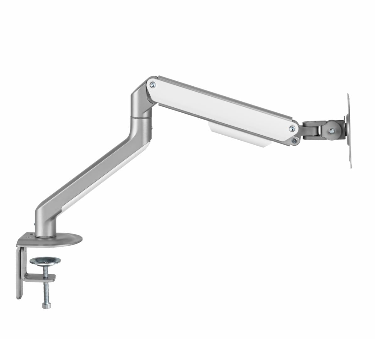 Suport monitor Serioux MM63-C012, compatibilitate  dimensiune ecran 17"-32", greutate maximă suportata: (per ecran): 2~9kg, VESA: 75x75, 100x100, inclinare: +55°~-55°, pivotare: +90°~-90°, rotația ecranului: + 180°~-180°, instalare: clemă, grommet