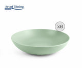 SET 6 FARFURII ADANCI CERAMICA 20 CM, YVONNE, ART OF DINING BY HEINNER