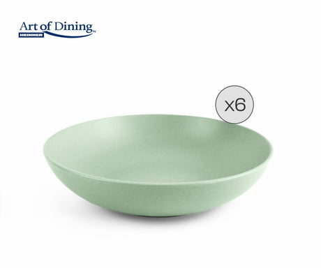 SET 6 FARFURII ADANCI CERAMICA 20 CM, YVONNE, ART OF DINING BY HEINNER