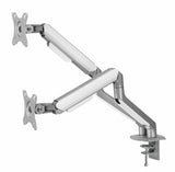 Suport 2 monitoare Serioux MM63-C024, arc cu gaz, compatibilitate dimensiune ecran 17"-32",  greutate maximă suportata: (per ecran): 2~ 9kg, VESA: 75x75, 100x100, inclinare: +55°~-55°, pivotare: +90°~-90°, rotația ecranului: +180°~-180°