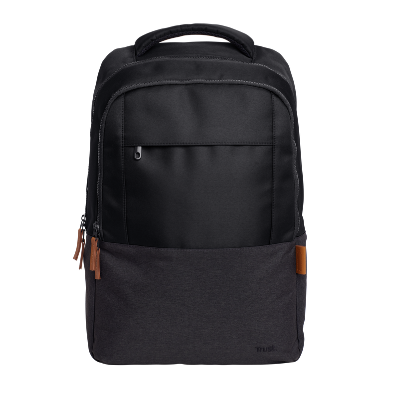 Rucsac laptop Trust Lisboa pentru laptop-uri cu diagonala de 16", material POM, RPET Polyester, RPET twill polyester, volum 23 L, negru