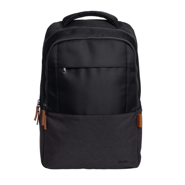 Rucsac laptop Trust Lisboa pentru laptop-uri cu diagonala de 16", material POM, RPET Polyester, RPET twill polyester, volum 23 L, negru