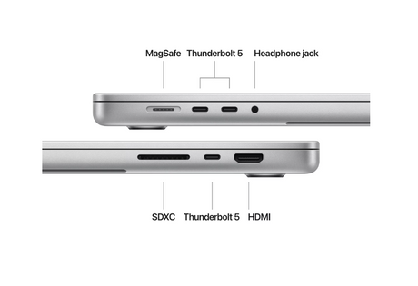 MacBook Pro 16.2"/Apple M4 Pro (CPU 14-core, GPU 20-core, Neural Engine16-core)/24GB/1TB - Silver - INT KB  (cto from  MX2T3RO/A)