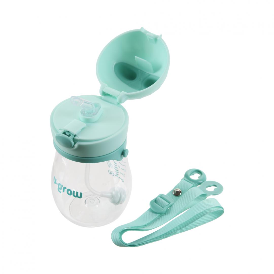 Cana cu pai si curea, tritan 330 ml,  U-Grow