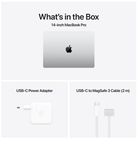 MacBook Pro 14.2"/Apple M4 Pro (CPU 12-core, GPU 16-core, Neural Engine 16-core)/24GB/1TB - Silver - INT KB (CTO From MX2E3RO/A)