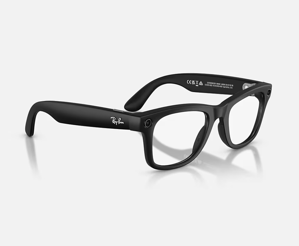 ORW4012 META WAYFARER High Bridge Fit - Matte Black - Clear Gen 2