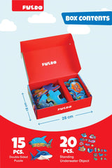 PUZZLE DIN SPUMA EVA, LUMEA MARINA, PUEDO