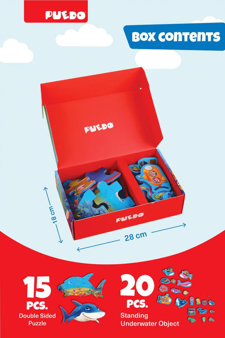 PUZZLE DIN SPUMA EVA, LUMEA MARINA, PUEDO