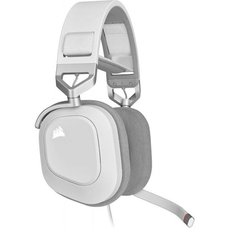Casti cu microfon Corsair HS80 Surround 7.1, 20Hz - 40 kHz, 32ohm, 116db, driver 50mm, alb